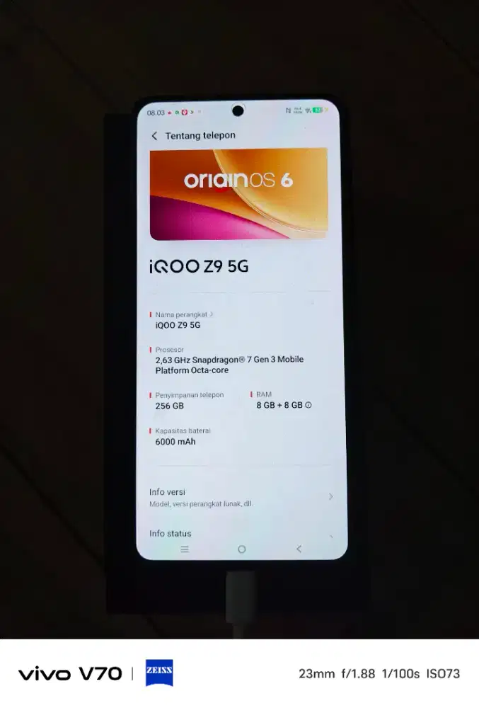 Jual iqoo z9 8+8 /256 second