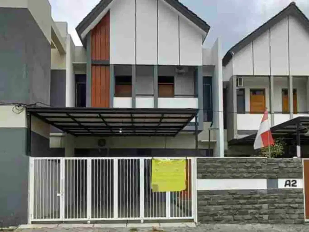 RUMAH BARU MODERN MINIMALIS 2 LANTAI VIEW SAWAH HANYA 3 MENIT DARI MAPOLDA BARU DAN PASAR GODEAN