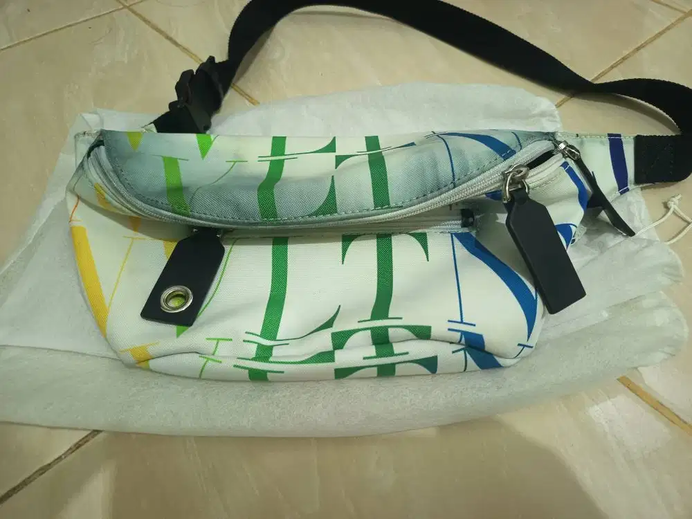 Valentino Garavani VLTN Multicolor Logo Belt Bag / Waist Bag