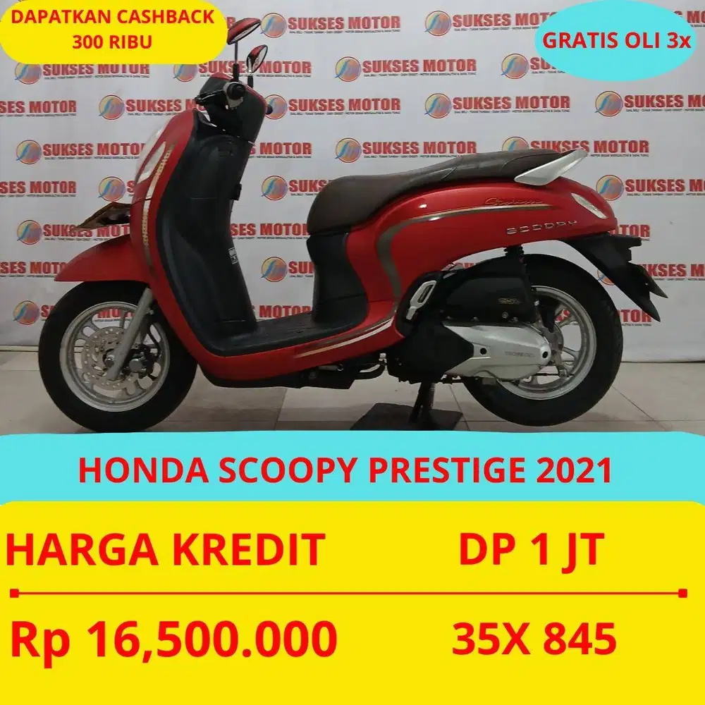 HONDA SCOOPY PRESTIGE 2021 DP MURAH 1 JUTA GUYSS