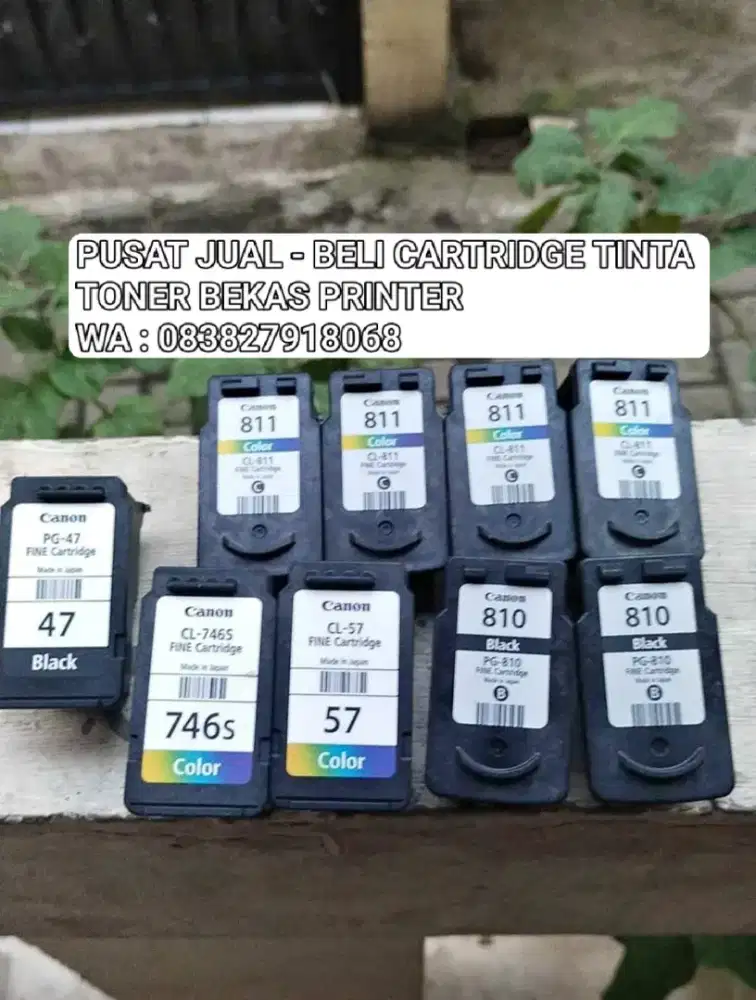 Menerima jual beli cartridge tinta printer bekas atau baru
