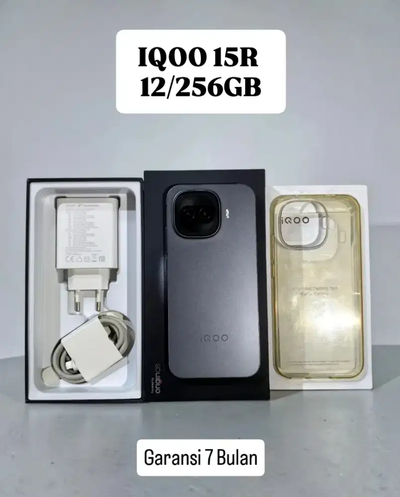 IQOO 15R RAM 12/256GB Garansi 7 Bulan