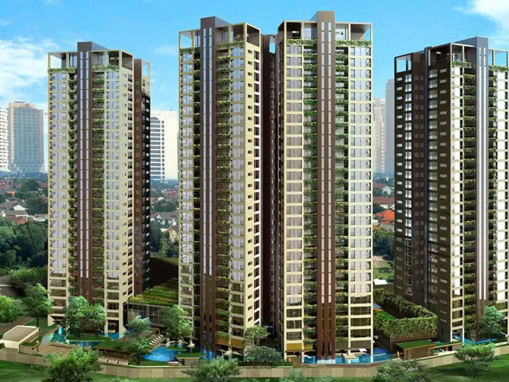 Sewa Apartemen 1Park avenue 2 kamar city view