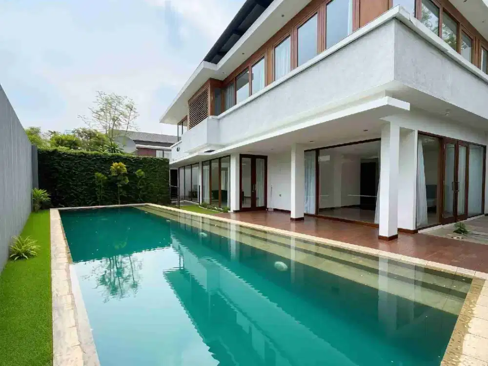 Bangka Kemang Modern Tropical House Private Cluster One Gate System