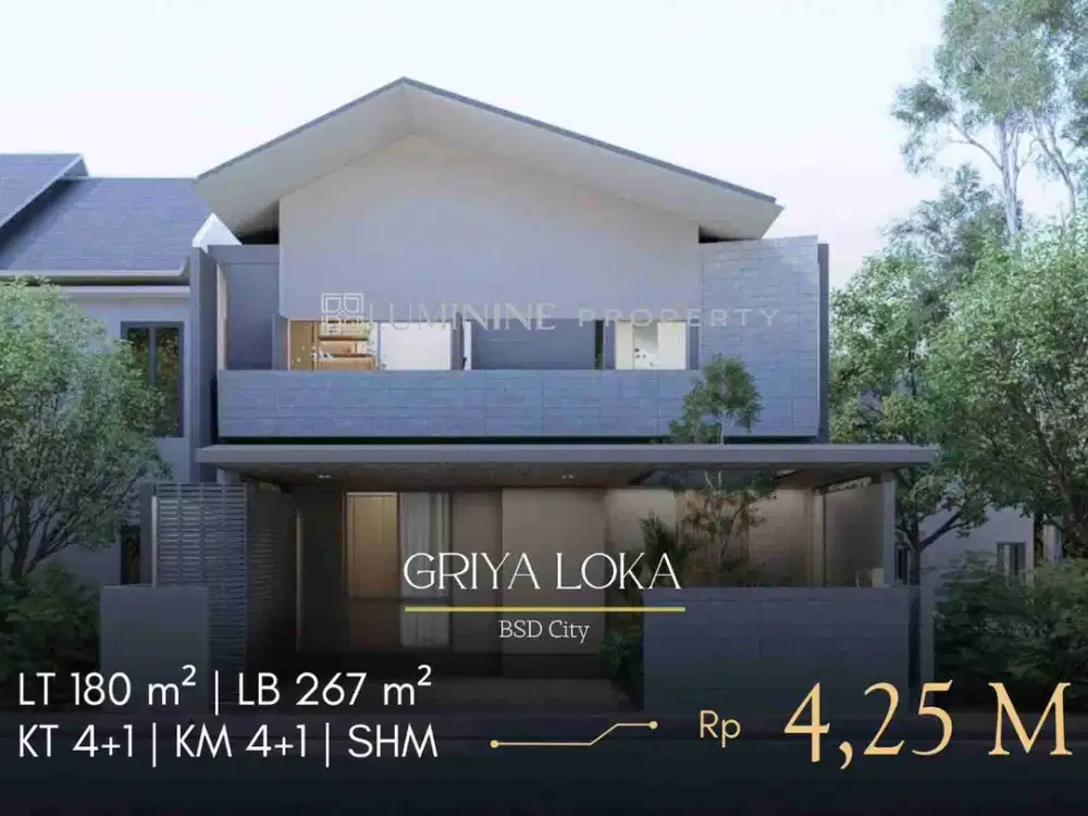 DIJUAL RUMAH CANTIK DI GRIYA LOKA, BSD CITY, TANGERANG SELATAN