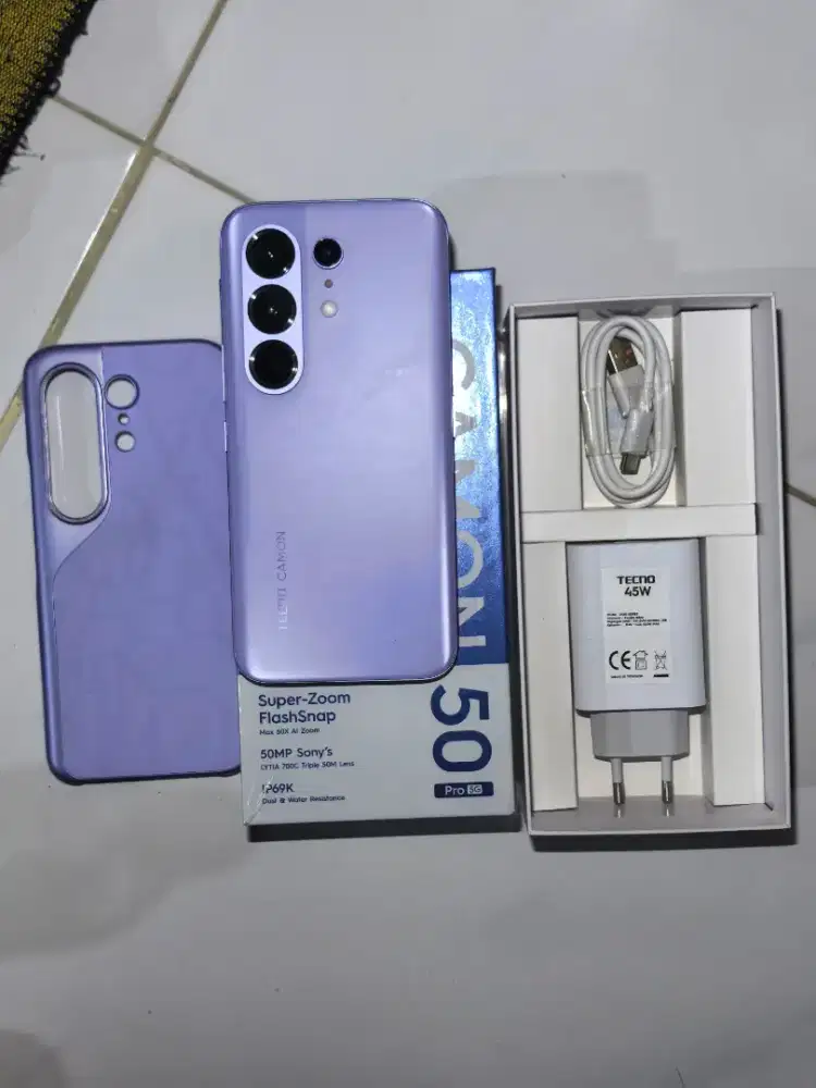 Tecno Camon 50 Pro 5G RAM 8/256GB Garansi 1 Tahun