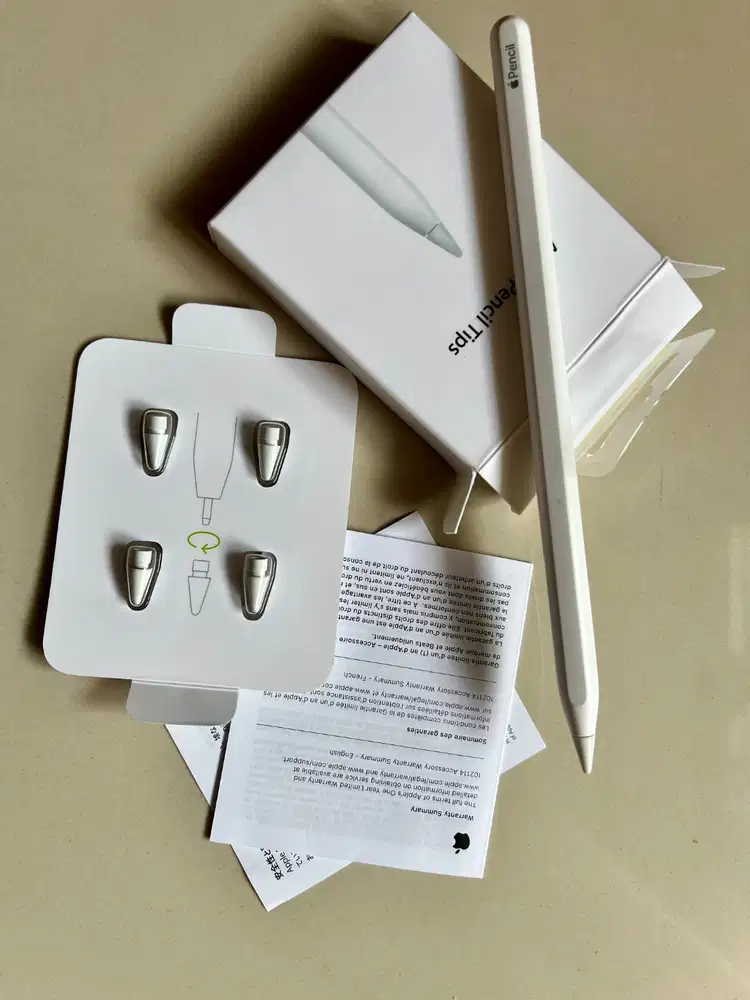 Apple Pencil Gen 2 Original A2051 + Tip Baru – Ready COD Cimahi