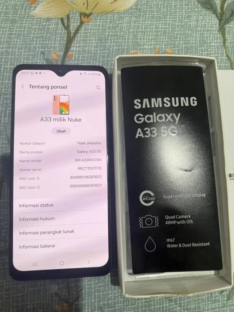 Samsung A33 5G 8gb/128 gb
