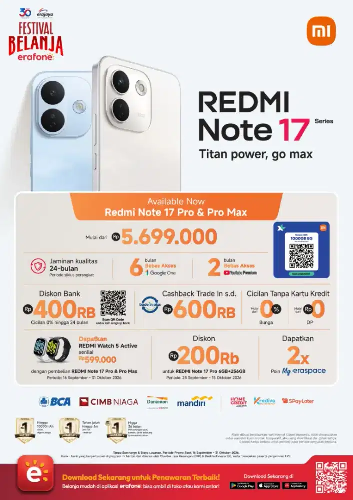 Redmi note 17 series titan power, go max
