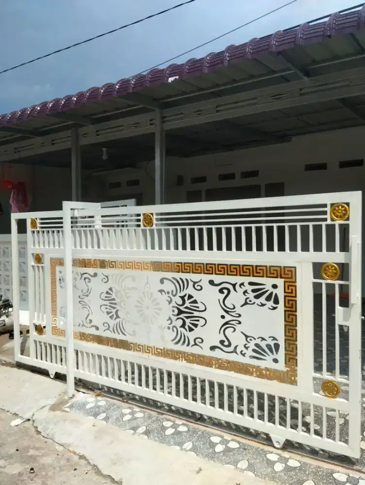 Pagar kating bebas motif