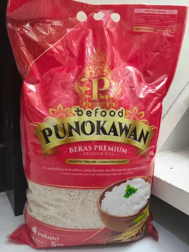 Beras Premium Murah Punokawan 5kg / Beras Premium Murah /Punokawan 5kg