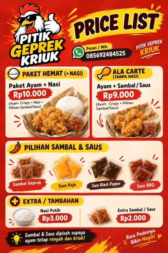 Pitik Geprek kriuk