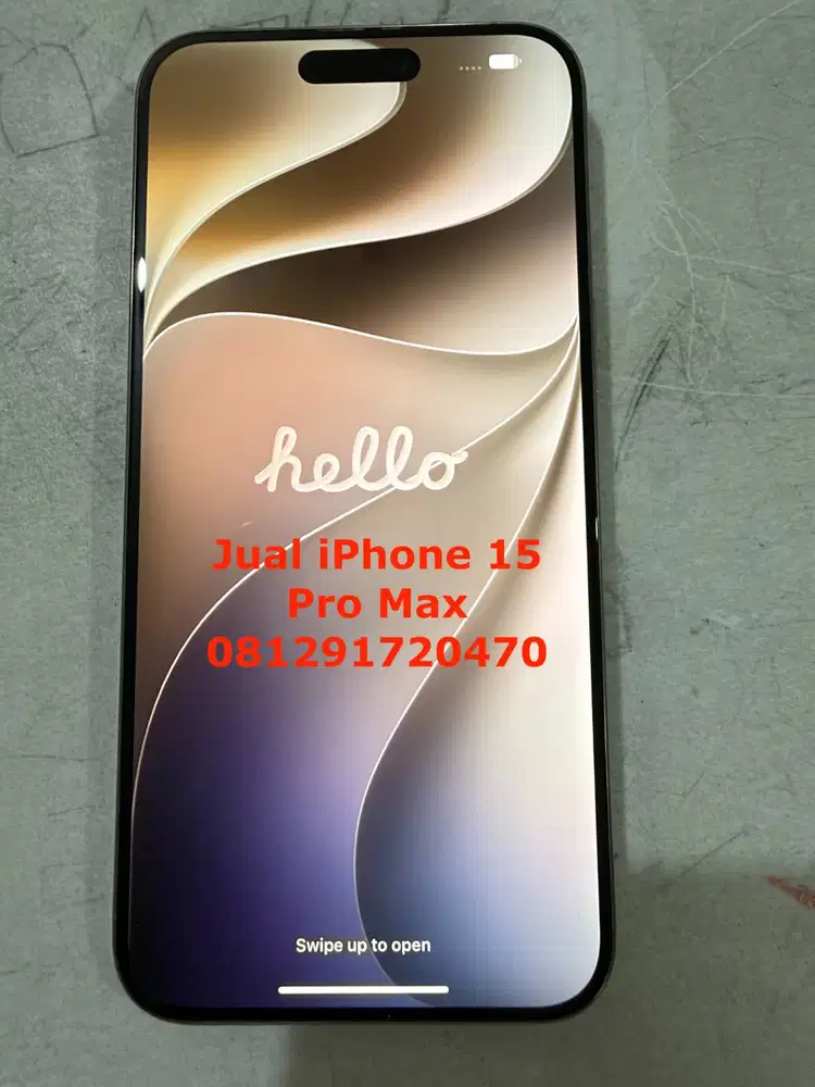 iPhone 15 Pro Max 256 GB Natural Titanium ex iBox resmi Indonesia