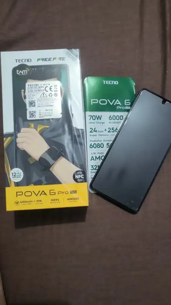 DIJUAL HP TECNO POVA 6 PRO 5G RAM 12GB & ROM 256GB (Bekas Pemakaian)