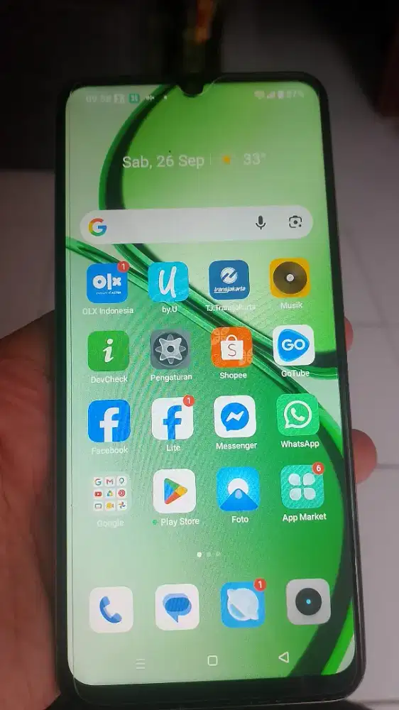Realme c61 +carger,lcd ganti an.