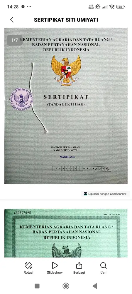 dijual tanah shm perkebunan