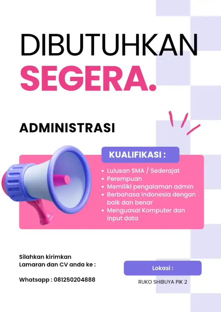 Loker admin laundry