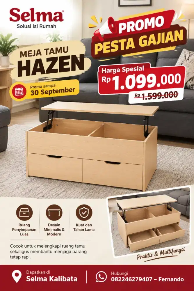 Meja tamu murah Hazen
