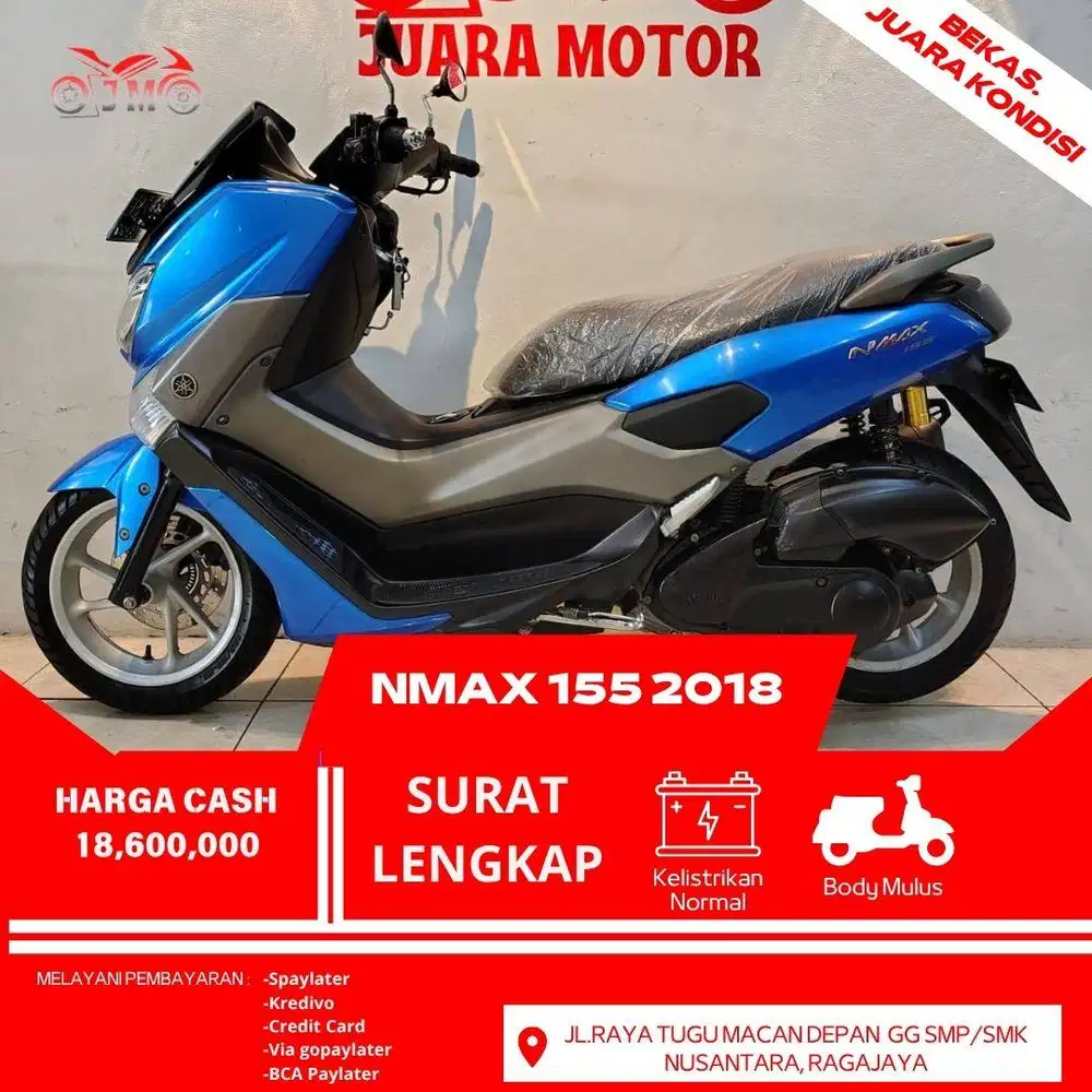 NMAX 155 TAHUN 2018 SURAT LENGKAP MESIN SIAP PAKAI NO KENDALA