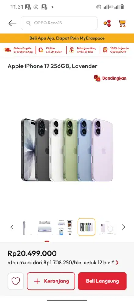 iPhone 17 basic 256