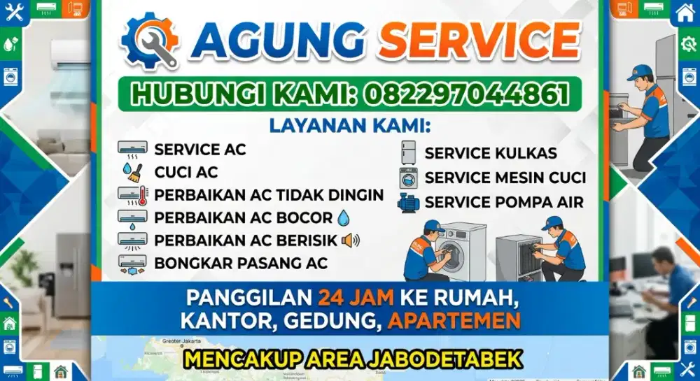 Service ac servis AC cuci bongkar pasang kulkas mesin cuci pompa air