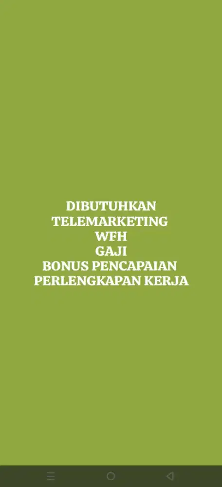 Lowongan kerja terbaru