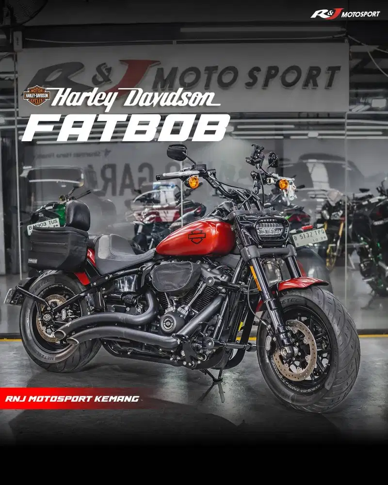 Harley Davidson Fatbob Fatboy Breakout 2019 odo 4.000Km Knalpot V&H