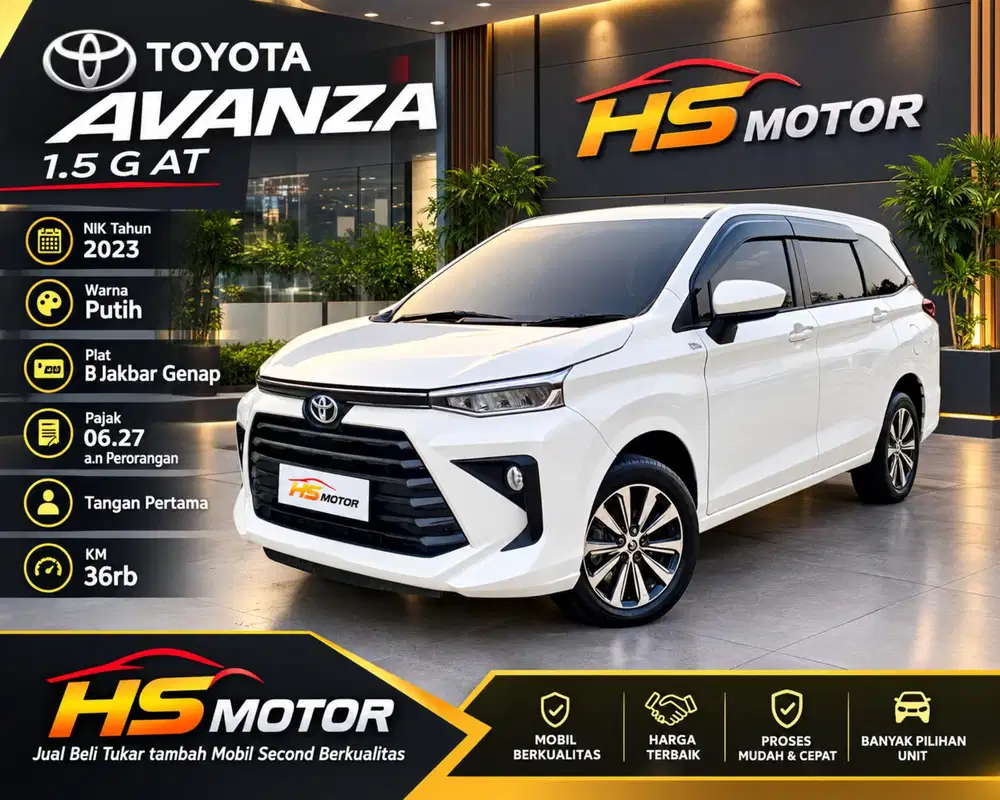 Toyota Avanza 1.5 G Metic 2023 LowKM