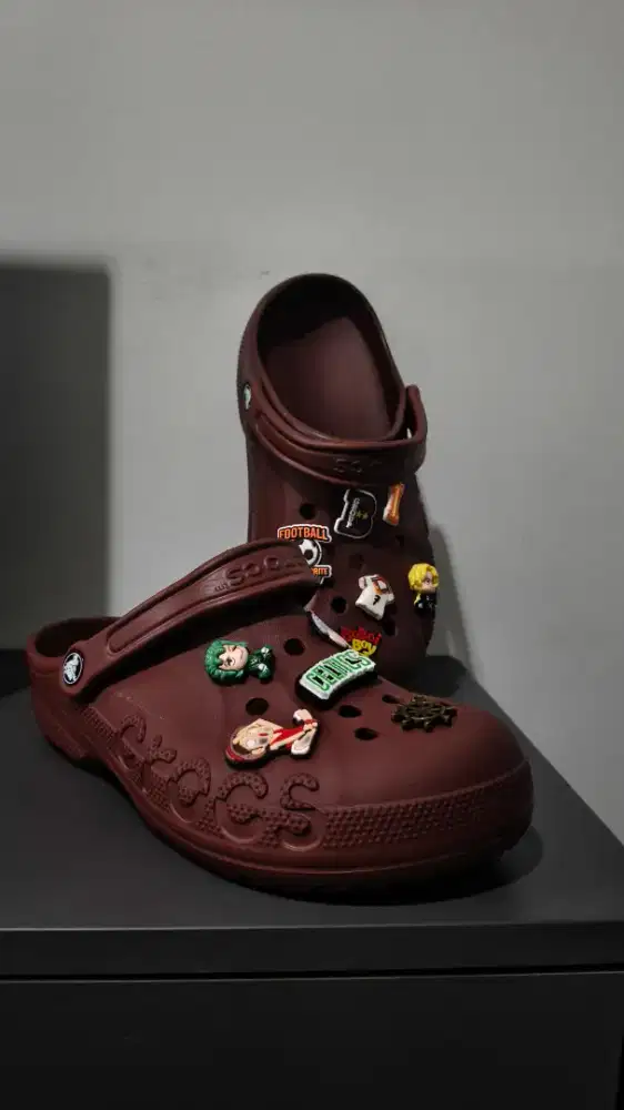 CROCS BAYA WINTER MAROON 1000% ORIGINAL