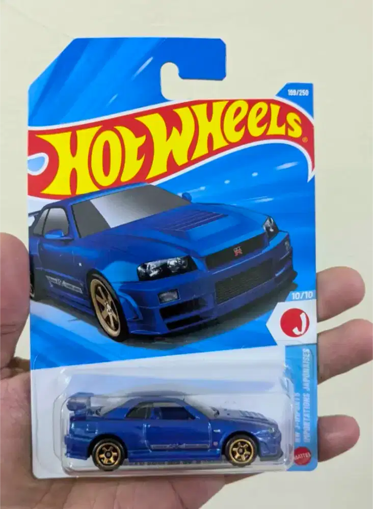 Hot Wheels HotWheels Nissan Skyline R34 BNIB Card dan Bubble mulus