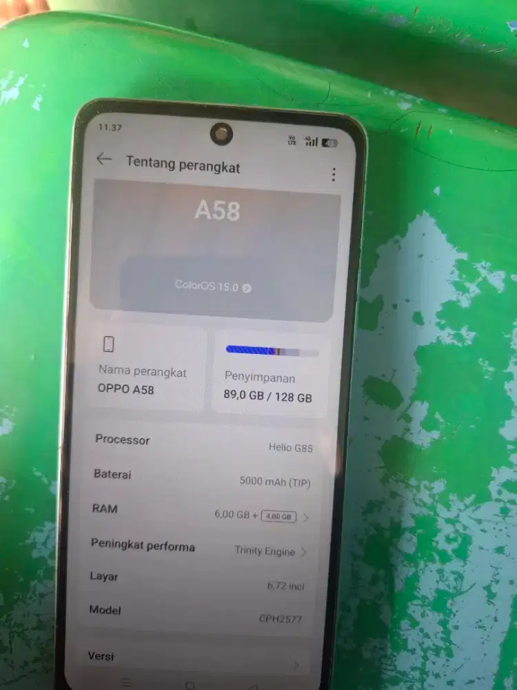 Oppo A58, kondisi baru no cacat