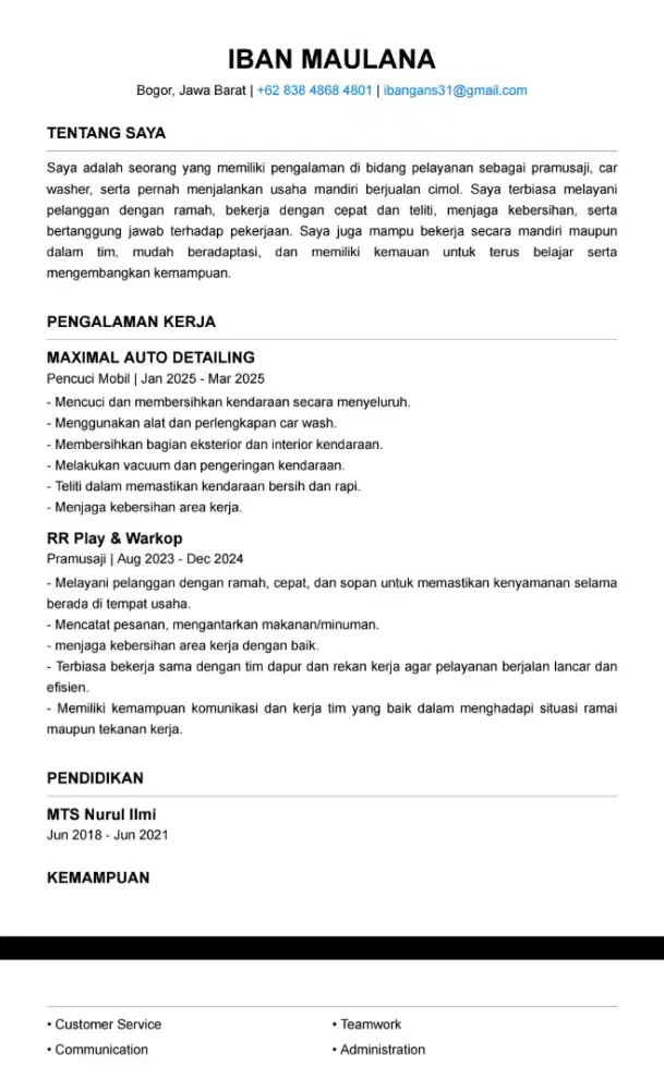 Mencari pekerjaan