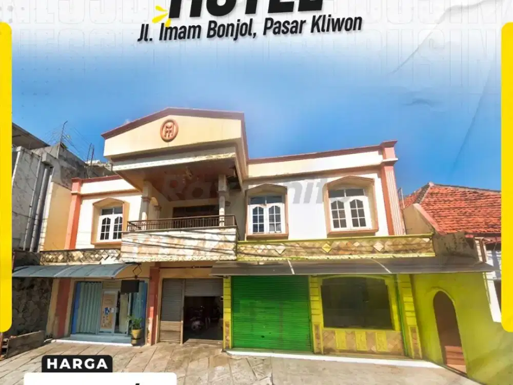 DIJUAL HOTEL / PROPERTI KOMERSIAL MEWAH STRATEGIS DI JL. IMAM BONJOL, KAMPUNG BARU, PASAR KLIWON, SURAKARTA