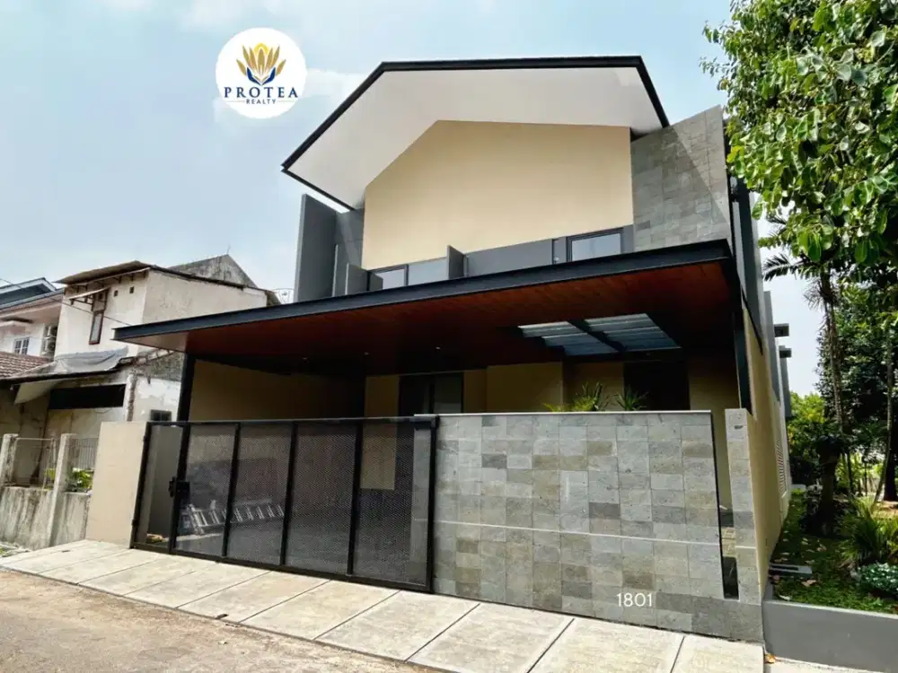 Rumah Kontemporer Siap Huni di Griya Loka BSD