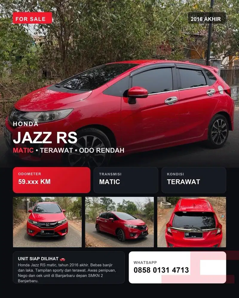 Honda Jazz RS 2016 akhir