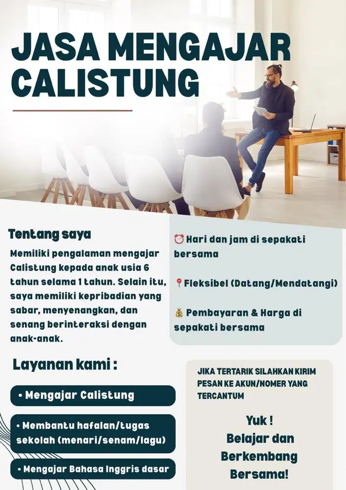 JASA MENGAJAR CALISTUNG ANAK
