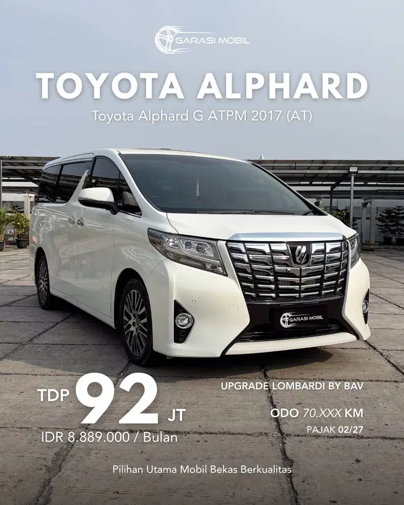 Toyota Alphard G ATPM 2017 (AT)
