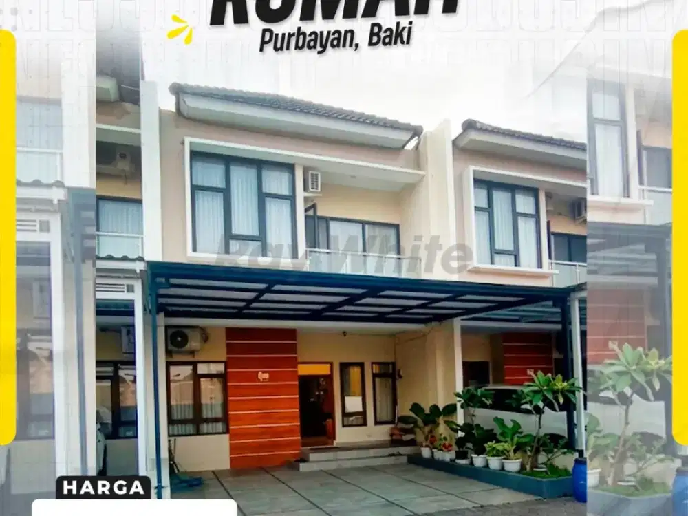 DIJUAL RUMAH MINIMALIS MODERN 2 LANTAI FURNISHED DI PERUM BMC, PURBAYAN, BAKI, SUKOHARJO