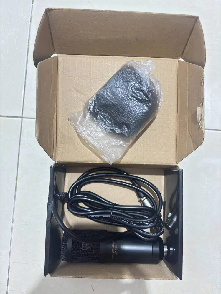 Mic Condenser TaffSTUDIO BM-800 Bekas + Bonus Phantom Power 48V