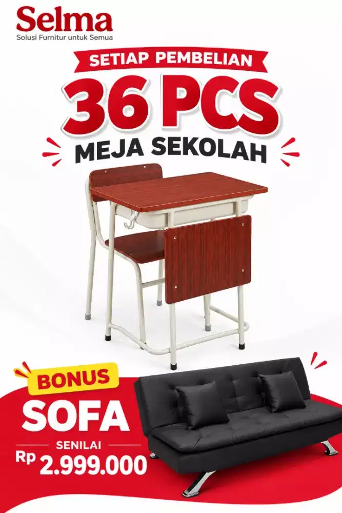 Meja sekolah set