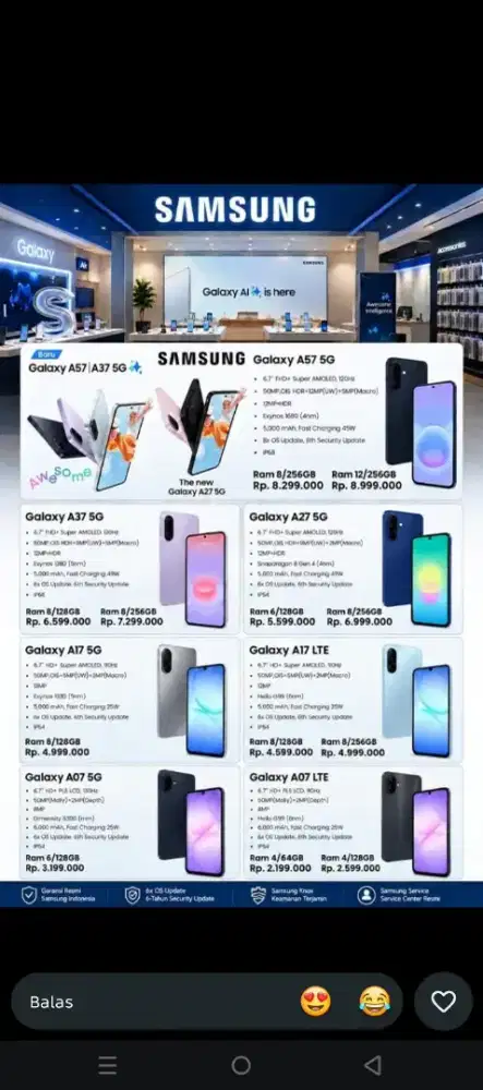 Samsung android all brand guys bisa cicilan