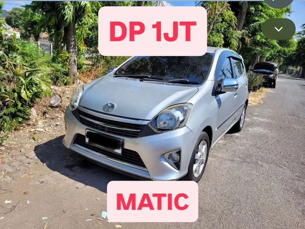 Toyota Agya 1.0 G Matic Silver 2015 Mulus Like New
