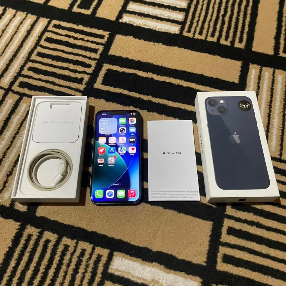 iPhone 13 128gb iBox PA/A Aktif Black Fullset Original