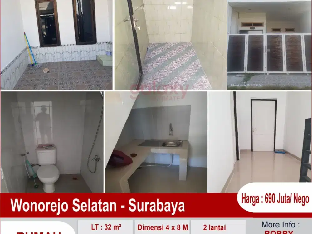 Rumah 2 Lantai Daerah Wonorejo Selatan Surabaya