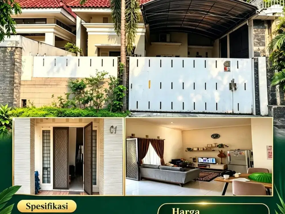 CA1270 DIJUAL RUMAH MODERN CAKEP STRATEGIS DI PURIMAS SURABAYA