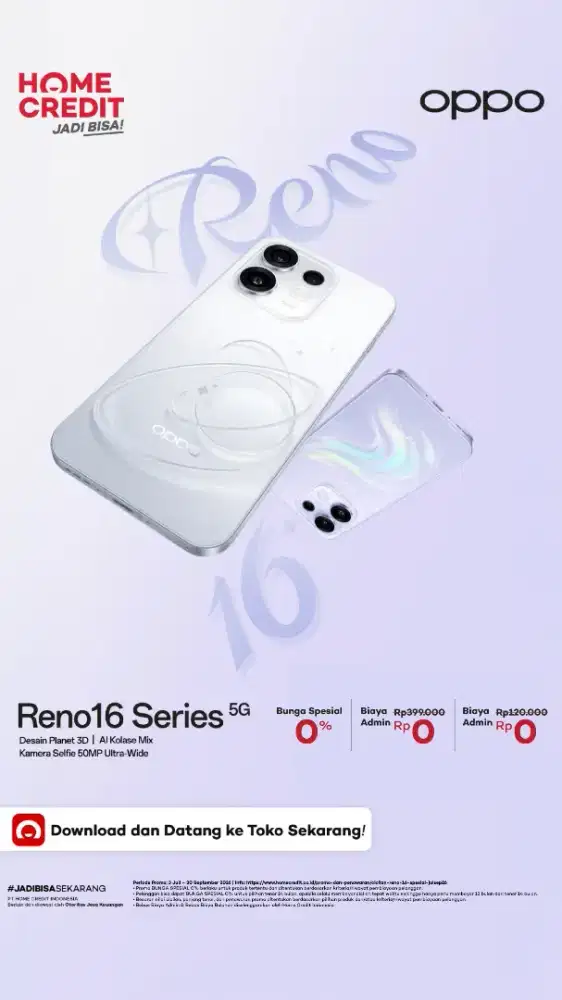 Kredit oppo reno hanya dengan KTP