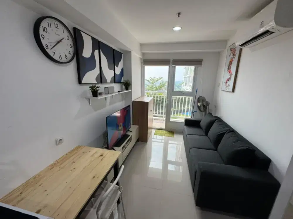 Disewakan 2 BR Full Furnish Apartemen Mahata Dekat Akses KRL dan AEON Mall Tanjung Barat
