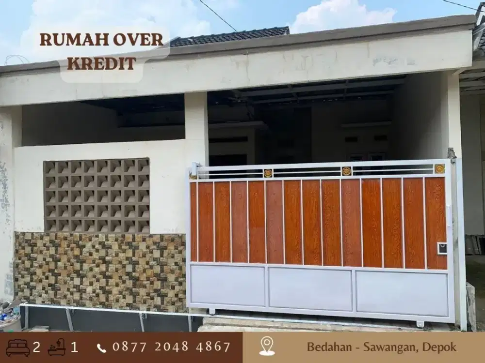 Rumah Bedahan Sawangan Depok Jual OVER KREDIT 63JT dkt Tol
