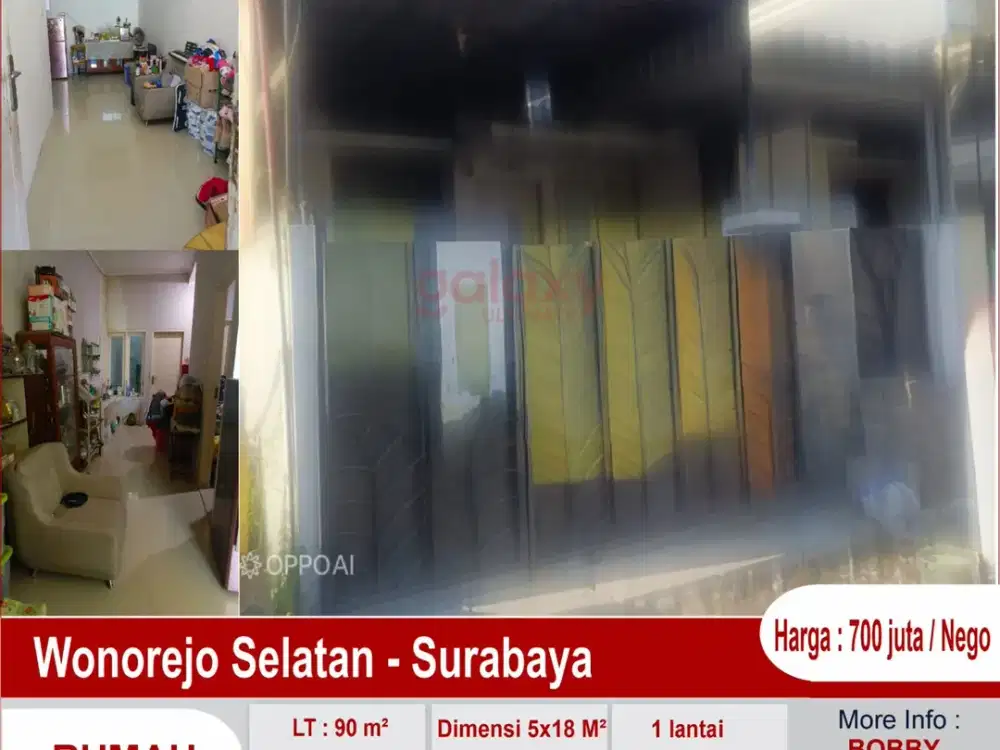 Rumah 1 Lantai Daerah Wonorejo Selatan Surabaya
