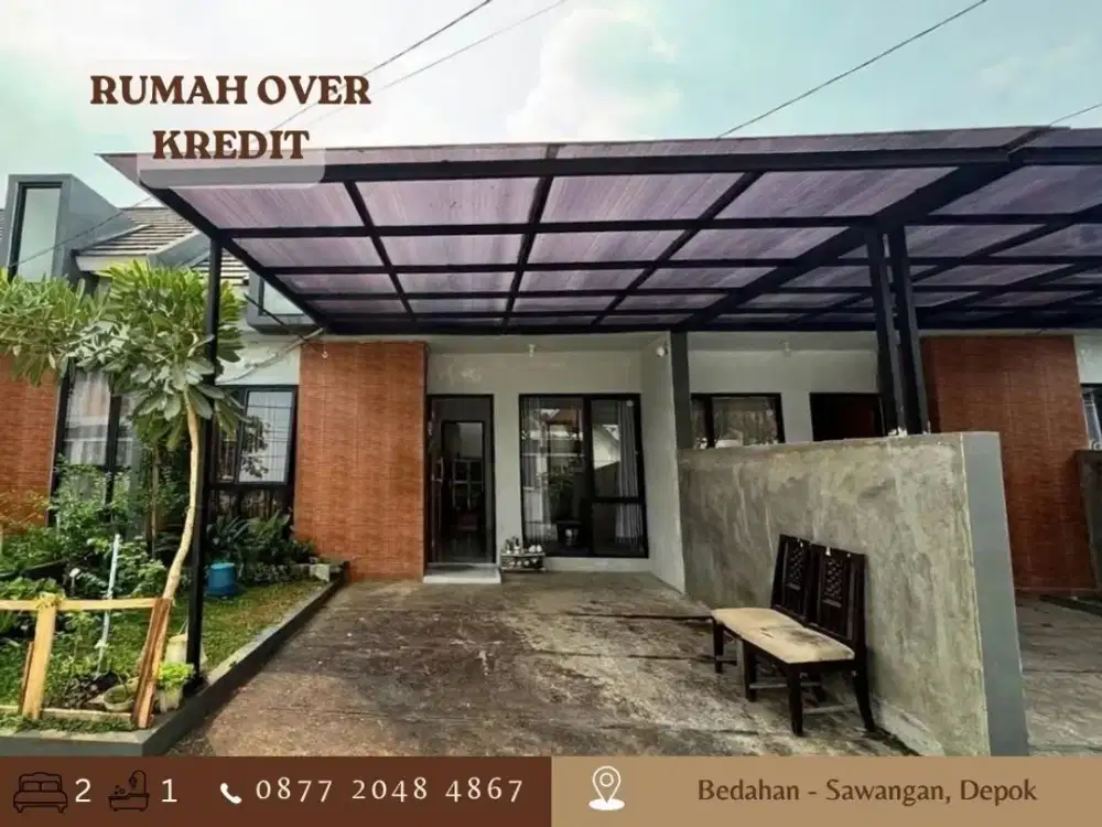Rumah TAKE OVER 59JT dekat Tol di Bedahan Sawangan Depok